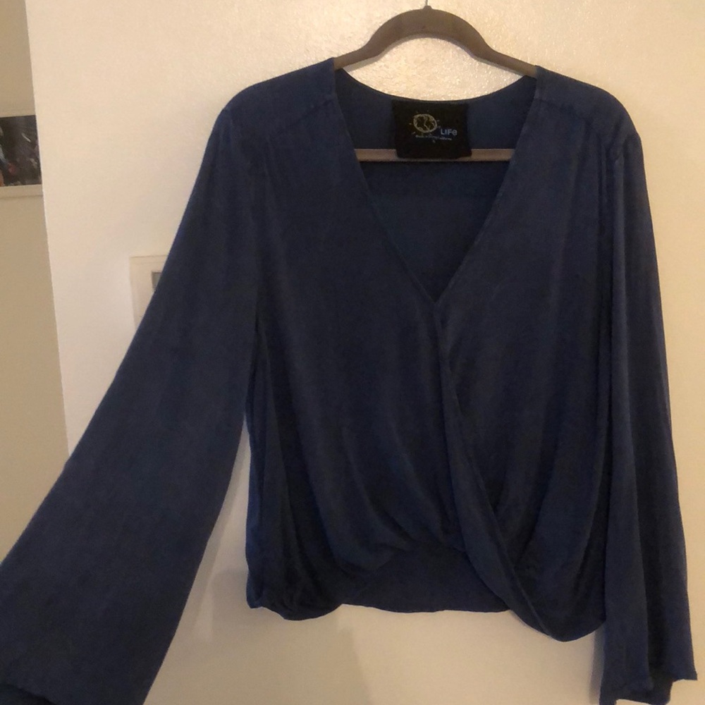 Blue Life Hayley Top in light Acid Blue